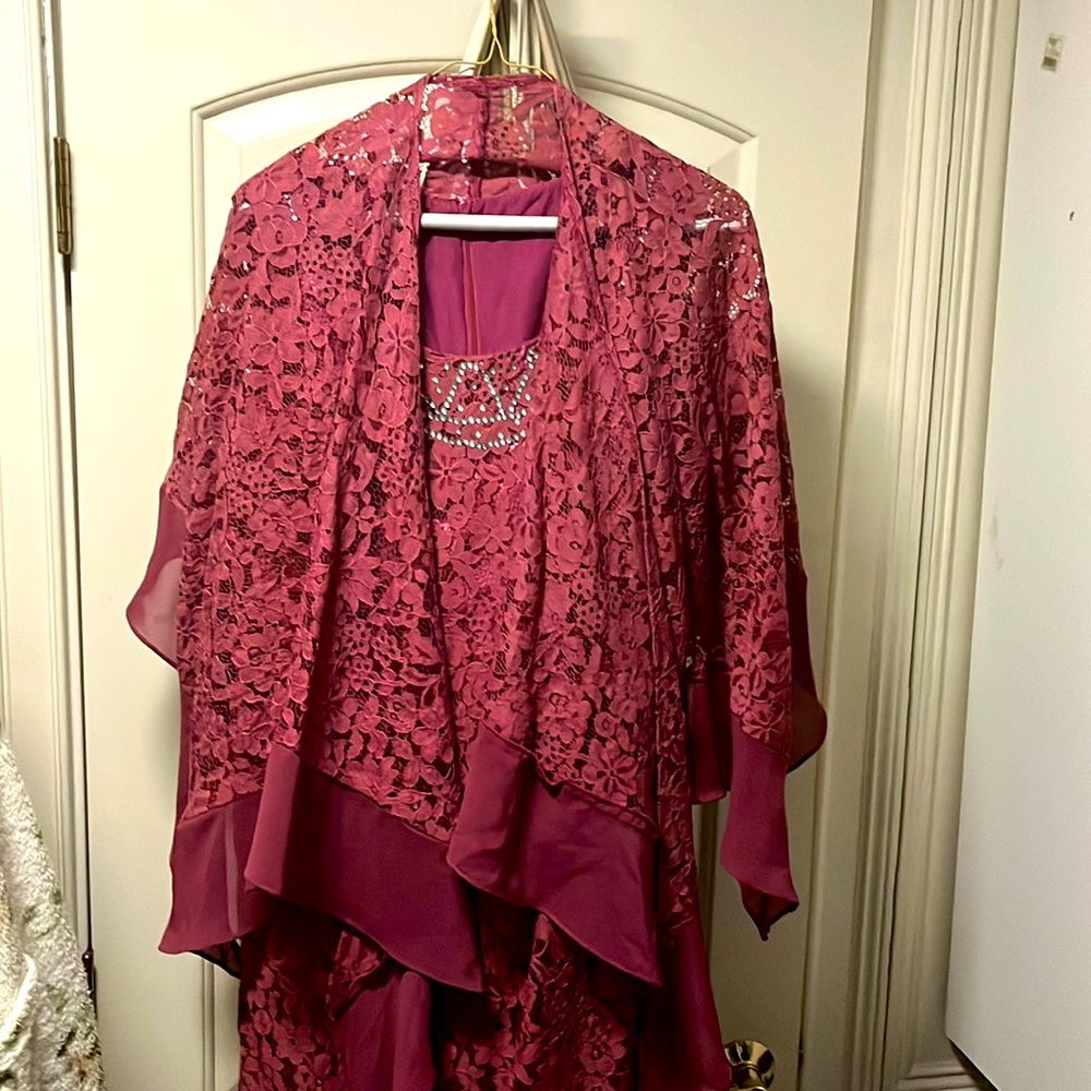 Long dress - burgundy - L